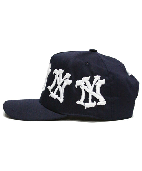 "NY" CRACKED (NAVY)