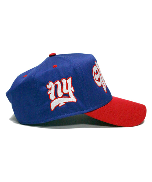 "NYG" (BLUE/RED)