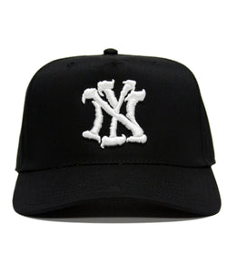 "NYY" CRACKED LOGO (BLACK)