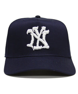 "NYY" CRACKED LOGO (NAVY)
