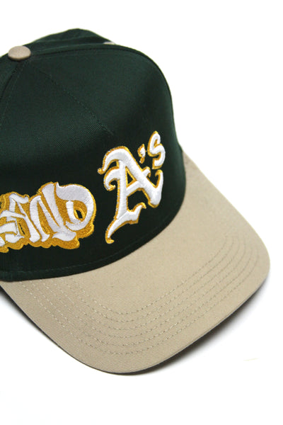 OAKLAND A'S SNAPBACK (GREEN/KHAKI)