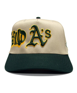 OAKLAND A'S SNAPBACK (KHAKI/GREEN)