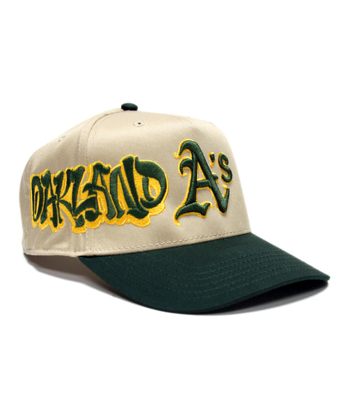 OAKLAND A'S SNAPBACK (KHAKI/GREEN)