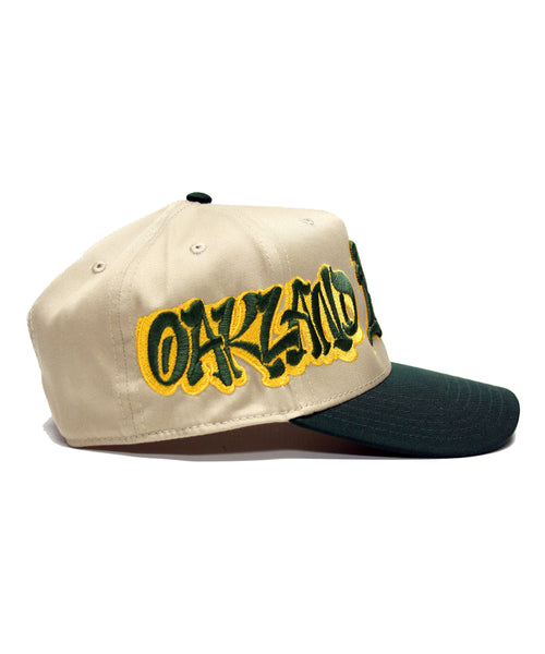 OAKLAND A'S SNAPBACK (KHAKI/GREEN)