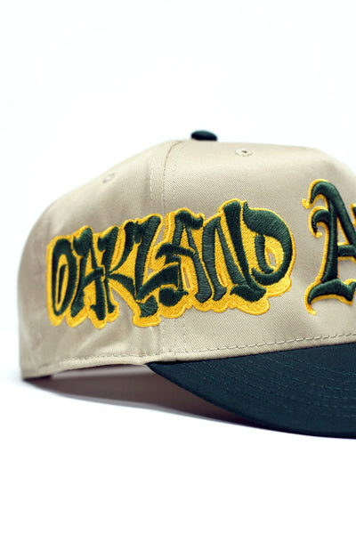 OAKLAND A'S SNAPBACK (KHAKI/GREEN)