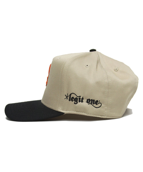 “O’S” LOGO (KHAKI/BLACK)