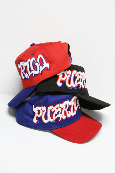 "PUERTO RICO" SPELL OUT (RED/BLUE)