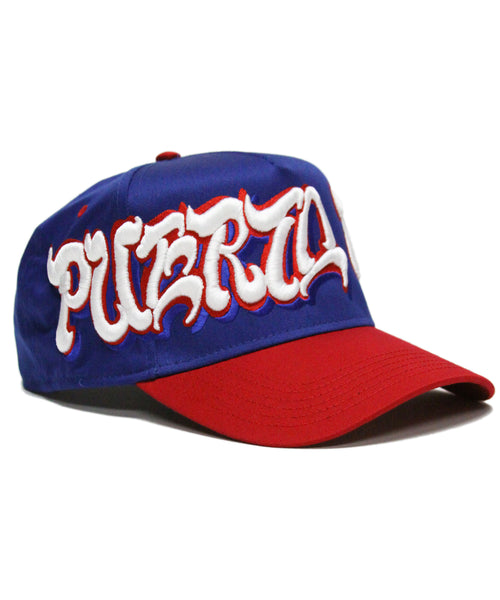 "PUERTO RICO" SPELL OUT (BLUE/RED)