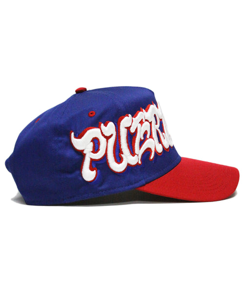 "PUERTO RICO" SPELL OUT (BLUE/RED)