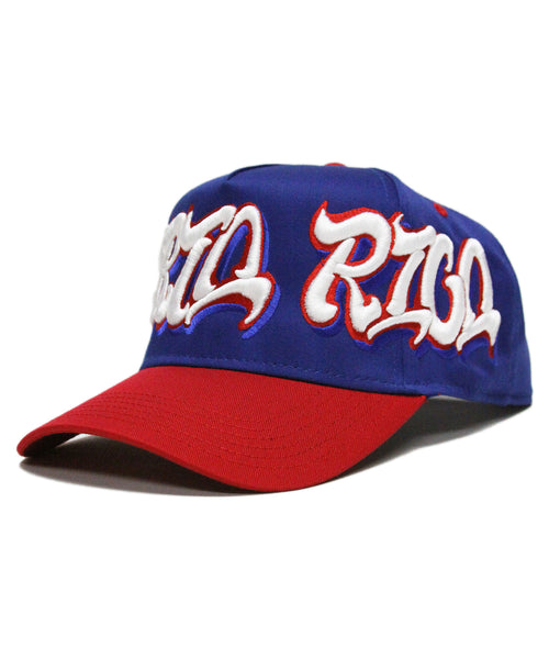 "PUERTO RICO" SPELL OUT (BLUE/RED)
