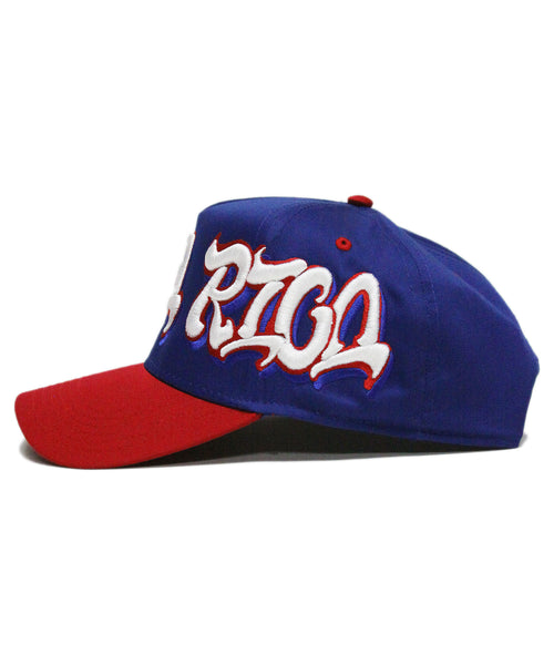 "PUERTO RICO" SPELL OUT (BLUE/RED)