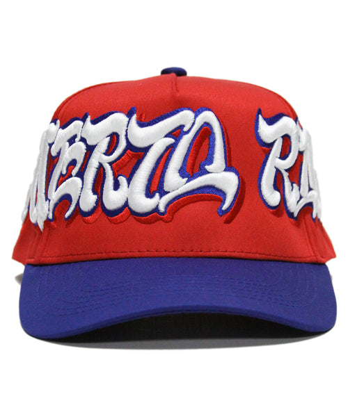 "PUERTO RICO" SPELL OUT (RED/BLUE)