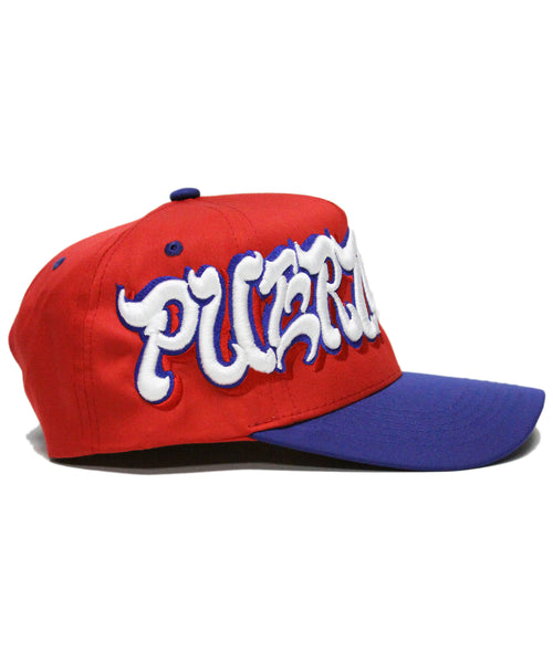 "PUERTO RICO" SPELL OUT (RED/BLUE)