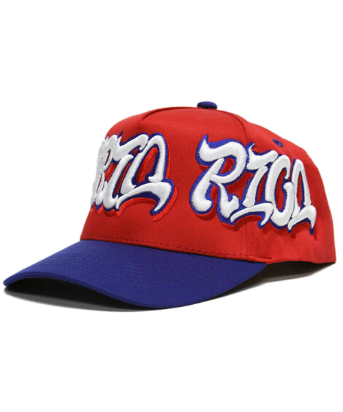 "PUERTO RICO" SPELL OUT (RED/BLUE)