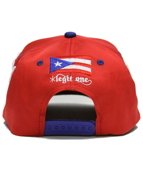 "PUERTO RICO" SPELL OUT (RED/BLUE)