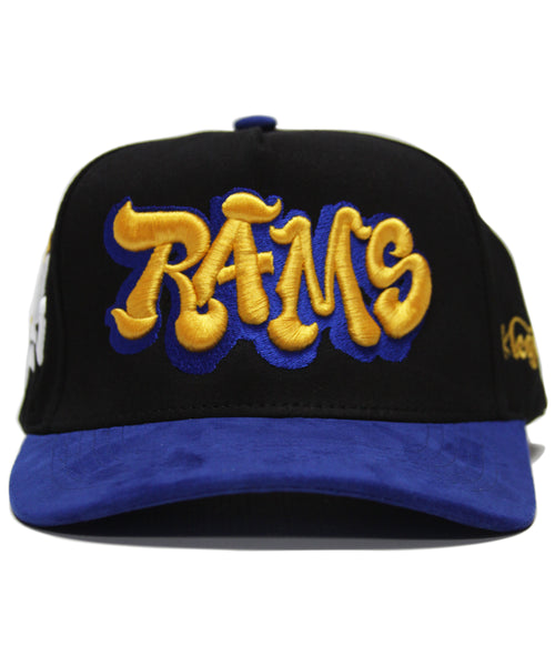 "RAMS" SPELL OUT (BLACK/BLUE SUEDE)