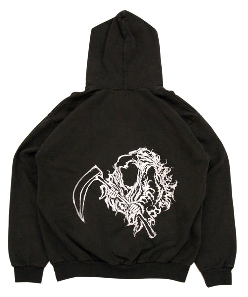 "CASKET DIVISION®" REAPER HOODIE (OFF BLK)