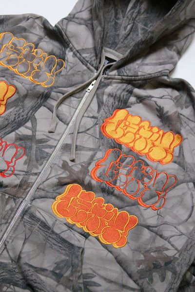 [1 OF 1] REAL TREE CAMO THROWIE HOODIE