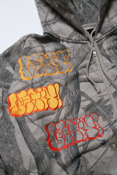 [1 OF 1] REAL TREE CAMO THROWIE HOODIE