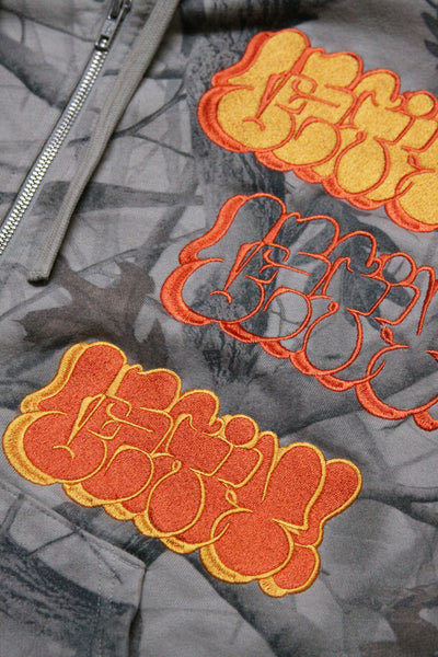 [1 OF 1] REAL TREE CAMO THROWIE HOODIE