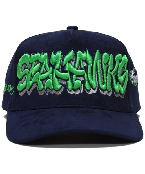 “SEAHAWKS” SPELL OUT(NAVY SUEDE)