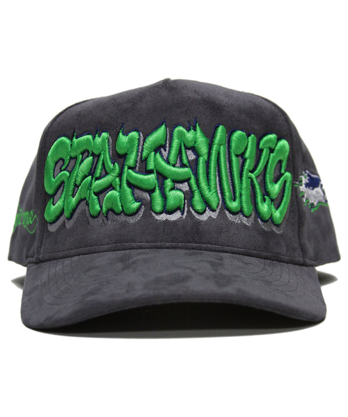 “SEAHAWKS” SPELL OUT(GREY SUEDE)