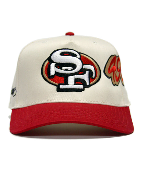 SF 49ERS SNAPBACK (CREAM/RED)