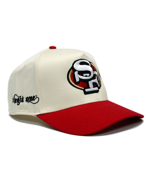 SF 49ERS SNAPBACK (CREAM/RED)