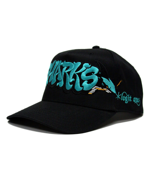 "SJ SHARKS" SNAPBACK (BLACK)