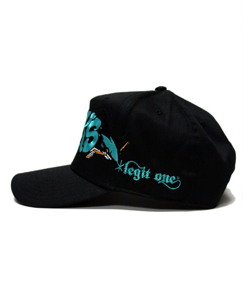 "SJ SHARKS" SNAPBACK (BLACK)