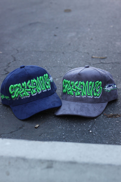 “SEAHAWKS” SPELL OUT(GREY SUEDE)