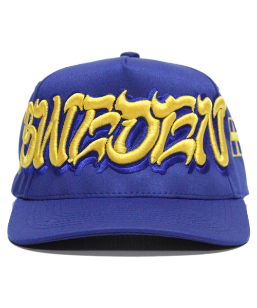 "SWEDEN" SPELL OUT (BLUE)