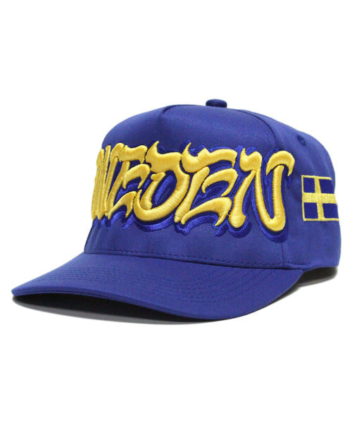 "SWEDEN" SPELL OUT (BLUE)