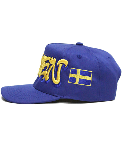 "SWEDEN" SPELL OUT (BLUE)