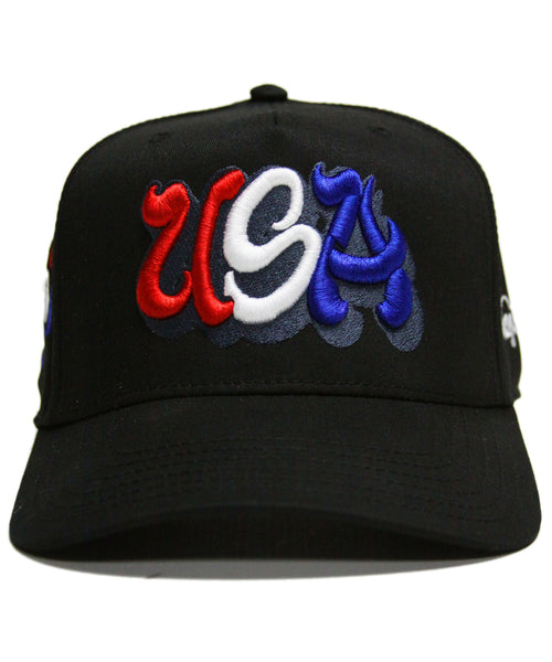 "USA" SPELL OUT (BLACK)