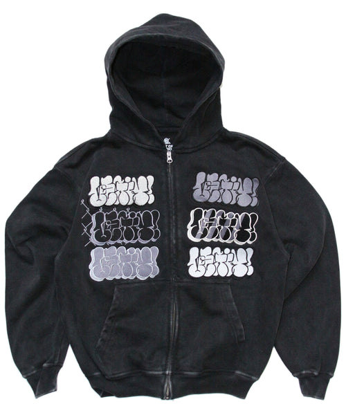 [1 OF 1]  LEGIT ONE THROWIE ZIP HOODIE (SMALL)