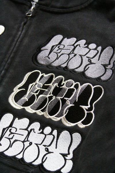 [1 OF 1]  LEGIT ONE THROWIE ZIP HOODIE (SMALL)