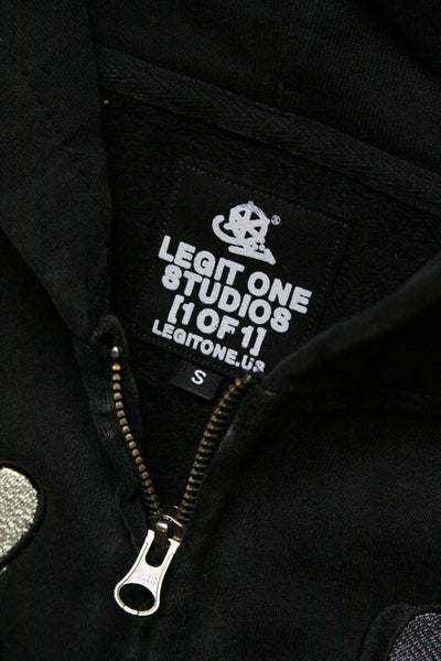 [1 OF 1]  LEGIT ONE THROWIE ZIP HOODIE (SMALL)