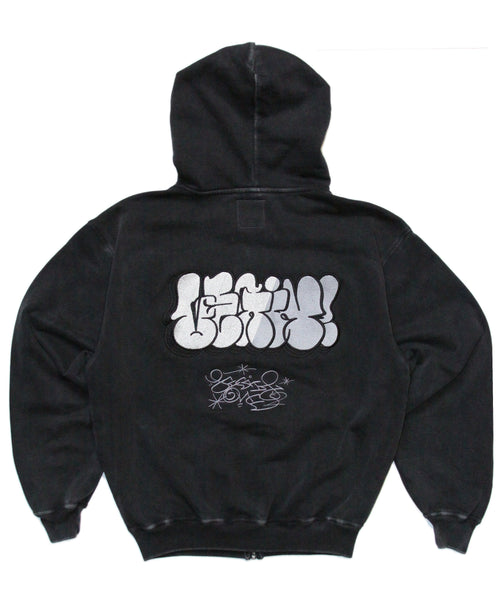 [1 OF 1]  LEGIT ONE THROWIE ZIP HOODIE (SMALL)