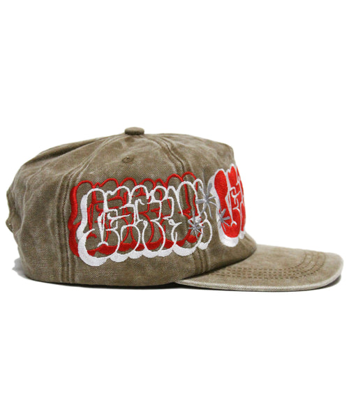 [1 OF 1] LEGIT ONE ® THROWIE (KHAKI/RED)