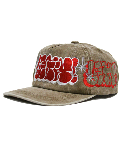 [1 OF 1] LEGIT ONE ® THROWIE (KHAKI/RED)