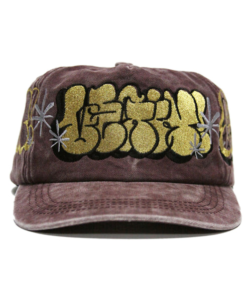[1 OF 1]  LEGIT ONE ® THROWIE (METALLIC GOLD/WINE)