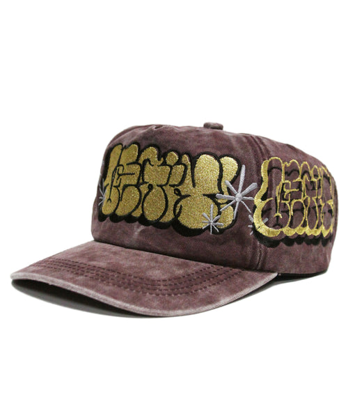 [1 OF 1]  LEGIT ONE ® THROWIE (METALLIC GOLD/WINE)