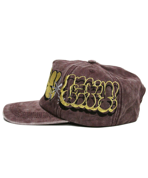 [1 OF 1]  LEGIT ONE ® THROWIE (METALLIC GOLD/WINE)