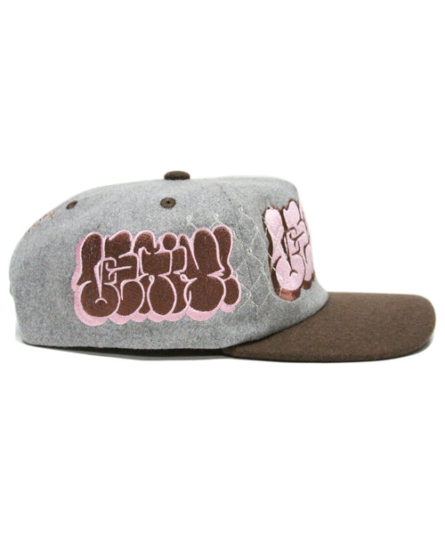 [1 OF 1]  PINK/BROWN THROWIE (GREY/BROWN)