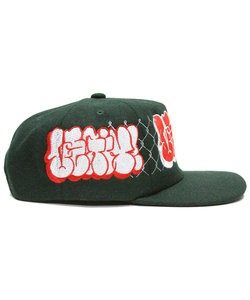 [1 OF 1]  RED/WHITE THROWIE (GREEN)