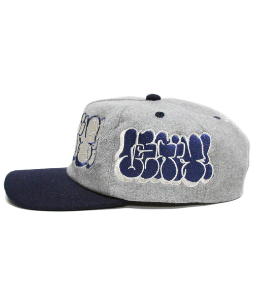 [1 OF 1]   METALLIC SILVER/NAVY THROWIE (GREY/NAVY)
