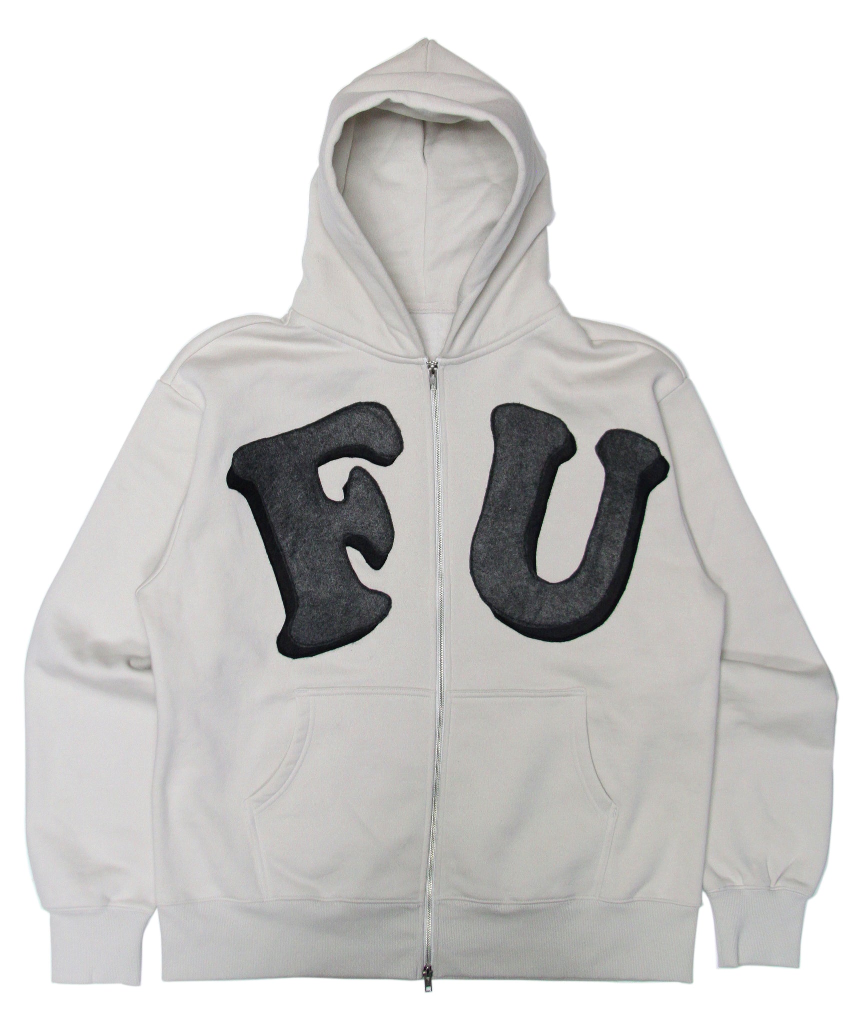 "FU UNIVERSITY" ZIP-UP (BONE)