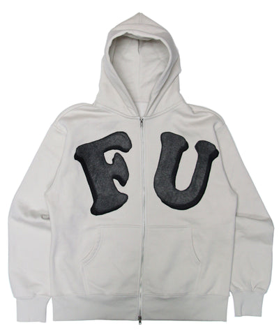 "FU UNIVERSITY" ZIP-UP (BONE)