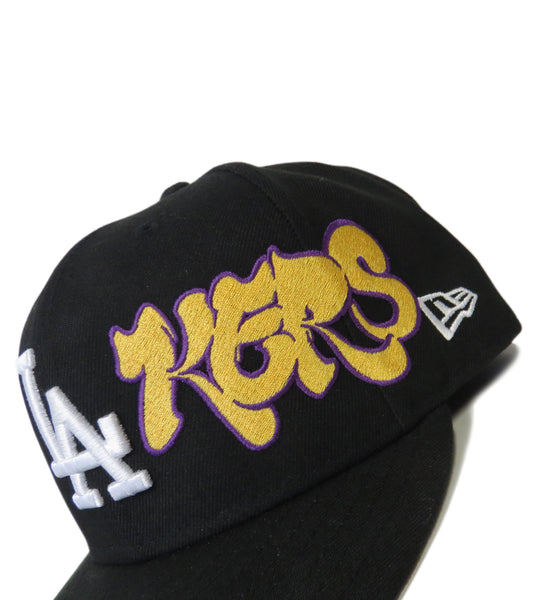 " LAKERS® " FITTED CAP (BLACK)